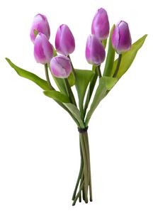 Set 3 Mazzi Artificiali da 7 Tulipani H 37 cm