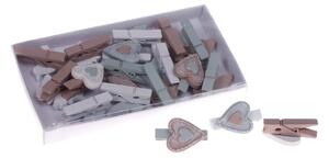 Set 72 Mollette con Cuori H 35 cm