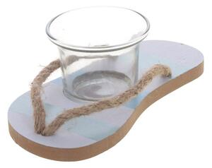 Set 6 Ciabattina Porta Candele Larghezza 16 cm