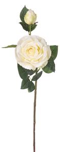 Set 6 Rami Artificiali con 3 Rose Real Touch H 65 cm