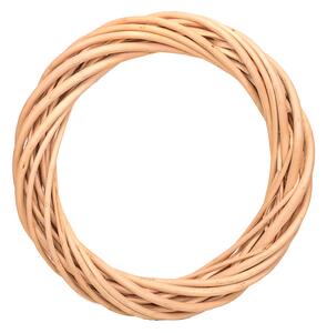 Set 8 Coroncine di Rattan Chiara Larghezza 20 cm
