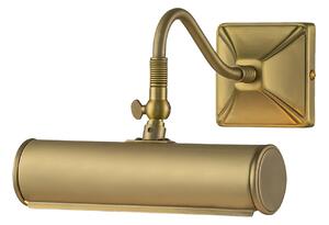 Applique Classica Picture Light Acciaio Ottone Spazzolato 1 Luce E14