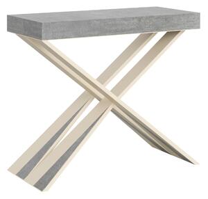 Consolle Allungabile 90-196x40x77 cm in Nobilitato Grigio