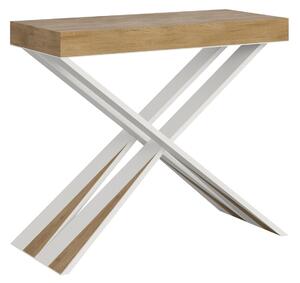 Consolle Allungabile 90-196x40x77 cm in Nobilitato Marrone