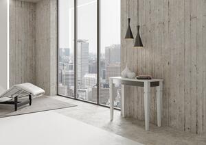 Consolle Allungabile 90-196x40x78 cm in Nobilitato Bianco