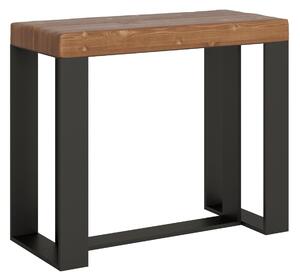 Consolle Allungabile 90-290x40x77 cm in Nobilitato Marrone