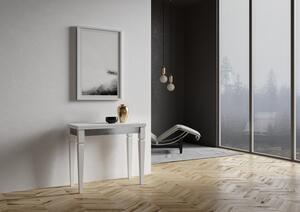 Consolle Allungabile 90x45-90x80 cm in Nobilitato Bianco