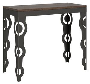 Consolle Allungabile 90-196x40x77 cm in Nobilitato Marrone