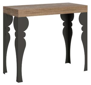 Consolle Allungabile 90-196x40x77 cm in Nobilitato Marrone