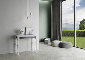 Consolle Allungabile 90x45-90x80 cm in Nobilitato Bianco