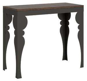 Consolle Allungabile 90-196x40x77 cm in Nobilitato Marrone