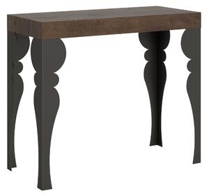 Consolle Allungabile 90-196x40x77 cm in Nobilitato Marrone