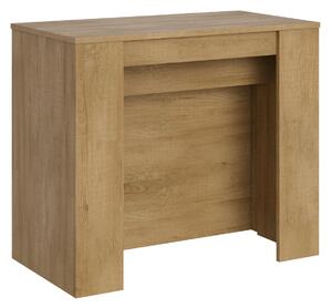 Consolle Allungabile 90-296x48x77 cm in Nobilitato Marrone
