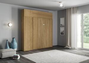 Letto Matrimoniale a Scomparsa Salvaspazio Kentaro H250 cm Marrone