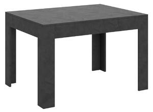 Tavolo Allungabile 120-180x90x77 cm Bibi Antracite Spatolato
