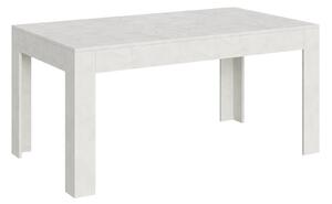 Tavolo Allungabile 160-220x90x77 cm Bibi Bianco Spatolato