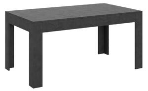 Tavolo Allungabile 160-220x90x77 cm Bibi Antracite Spatolato