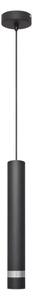 Lampadario LED a sospensione con filo TUBA 1xGU10/4,8W/230V nero/cromo