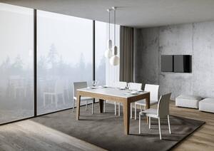 Tavolo Allungabile 160-220x90x77 cm Cico Mix Bianco Frassino