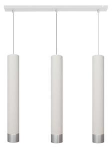 LED Lampadario a sospensione con filo TUBA 3xGU10/4,8W/230V bianco/cromo opaco