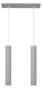 LED Lampadario a sospensione con filo TUBA 2xGU10/4,8W/230V grigio