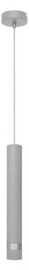 Lampadario LED a sospensione con filo TUBA 1xGU10/4,8W/230V grigio/cromo lucido