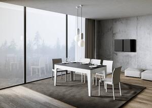 Tavolo Allungabile 160-220x90x77 cm Cico Mix Antracite Spatolato