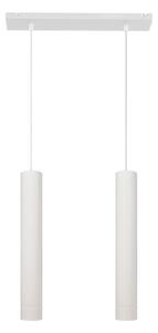 LED Lampadario a sospensione con filo TUBA 2xGU10/4,8W/230V bianco