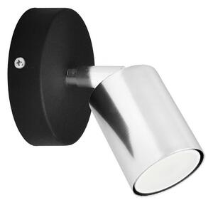 LED Luce Spot da parete a LED TUNE 1xGU10/4,8W/230V cromo opaco/nero