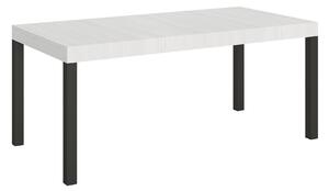 Tavolo Allungabile 200-460x90x77 cm Everyday Bianco Frassino Gambe Antracite