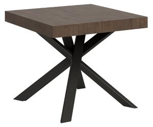 Tavolo Allungabile 90-194x90x77 cm Clerk Noce