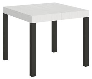 Tavolo Allungabile 90-246x90x77 cm Everyday Bianco Frassino