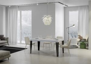 Tavolo 130x90x77 cm Flame Fix Bianco Frassino