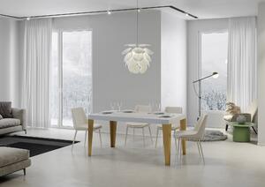 Tavolo 180x90x77 cm Flame Fix Bianco Frassino