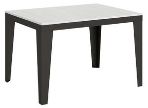 Tavolo Allungabile 120-224x90x80 cm Flame Evolution Bianco Frassino
