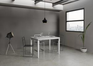 Tavolo Allungabile 120-240x90x78-80 cm Impero Libra Bianco Frassino