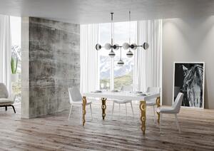 Tavolo Allungabile 130-390x90x77 cm Karamay Bianco Frassino