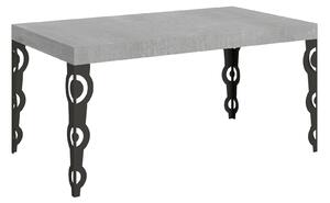 Tavolo Allungabile 160-244x80x77 cm Karamay Cemento
