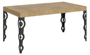 Tavolo Allungabile 160-264x90x77 cm Karamay Quercia Naturale