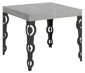 Tavolo Allungabile 90-246x90x77 cm Karamay Cemento