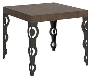 Tavolo Allungabile 90-246x90x77 cm Karamay Noce