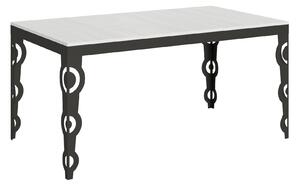 Tavolo Allungabile 160-264x90x80 cm Karamay Evolution Bianco Frassino