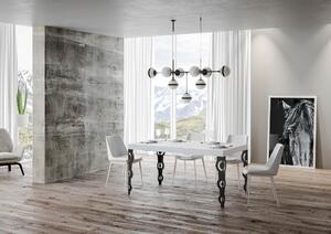 Tavolo 130x90x77 cm Tavolo Karamay Fix Bianco Frassino