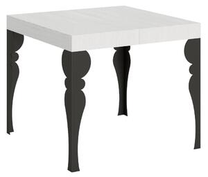 Tavolo Allungabile 90-246x90x77 cm Paxon Bianco Frassino