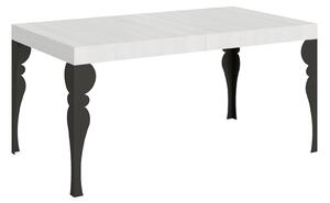 Tavolo Allungabile 160-244x80x77 cm Paxon Bianco Frassino