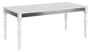 Tavolo Allungabile 180-284x90x80 cm Romagna Iron Bianco Frassino