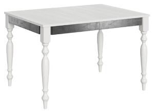 Tavolo Allungabile 120-224x90x80 cm Romagna Iron Bianco Frassino