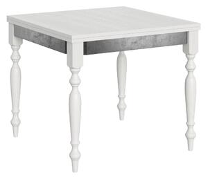 Tavolo Allungabile 90-180x90x78/80 cm Romagna Librox Bianco Frassino