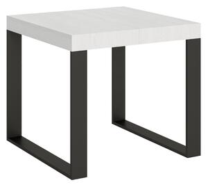 Tavolo Allungabile 90-246x90x77 cm Tecno Bianco Frassino