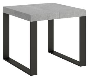 Tavolo Allungabile 90-246x90x77 cm Tecno Cemento